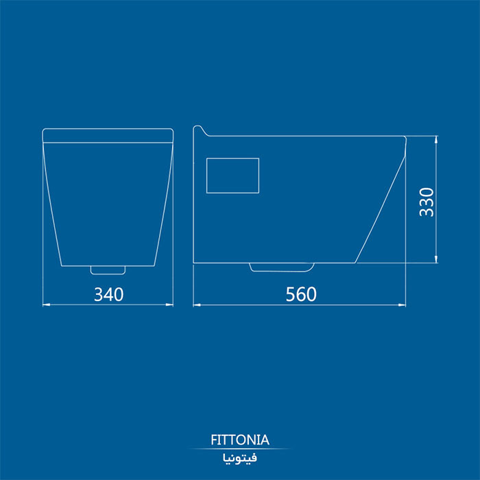 توالت فرنگی وال هنگ فیتونیا
