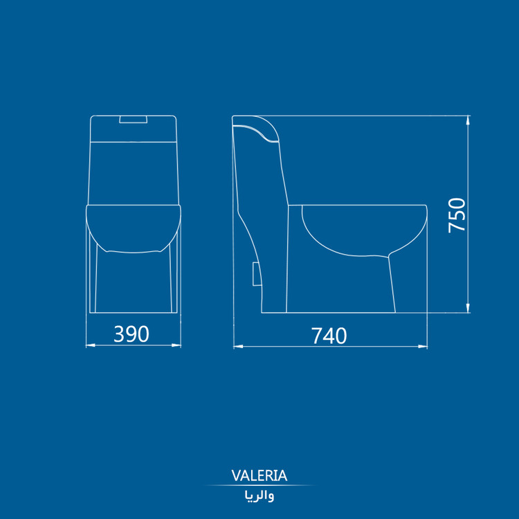 توالت فرنگی والریا