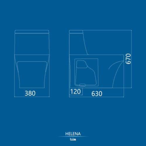 توالت فرنگی هلنا