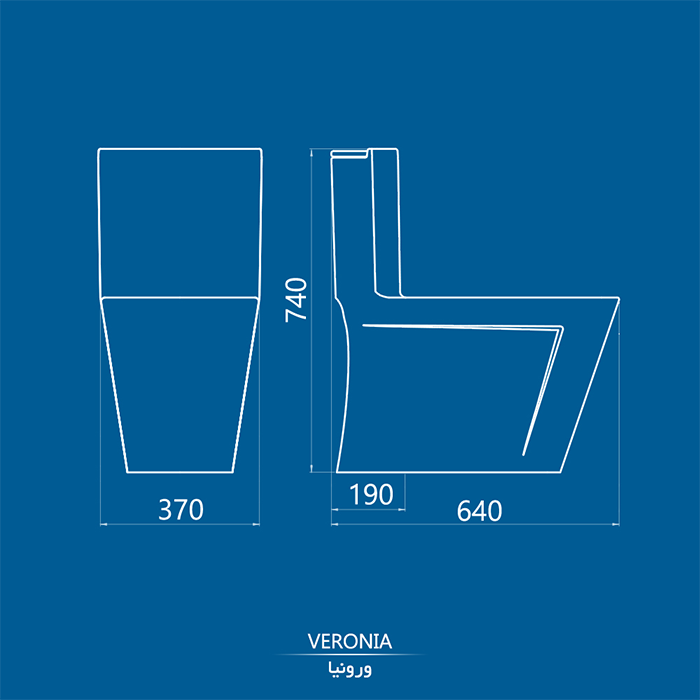 توالت فرنگی منوبلاک ورونیا