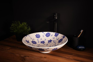 روشویی جنس مارمونایت ویرا طرح گل – ضد خش و آنتیاسید : مدل vira-201