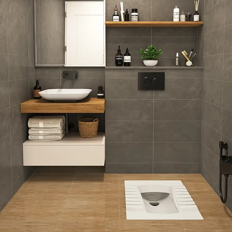 توالت ایرانی مدل آویسا آبریز باز