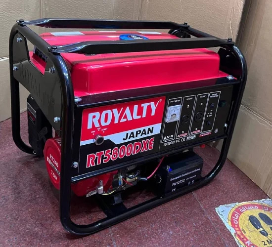 موتور برق بنزینی استارتی رویالتی RT5800DXE